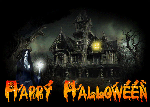 Happy Halloween haunted house