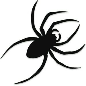 black spider clipart