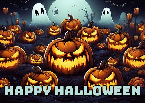 ghosts jack-o'-lanterns