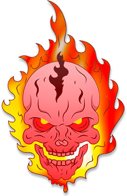 burning grim reaper