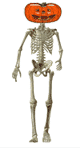 animated skeleton pumpkin head