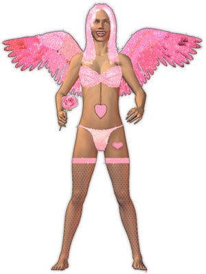angel in pink