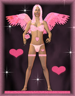 hot angel in pink