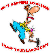 enjoy labor day with worker