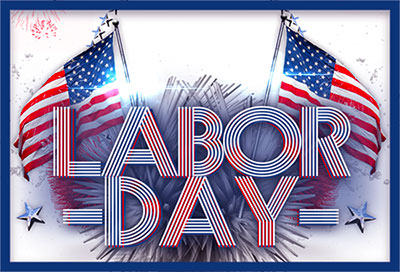 Labor Day flags