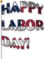 happy labor day flag