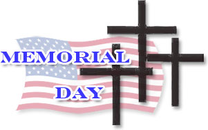 Memorial Day with Crosses