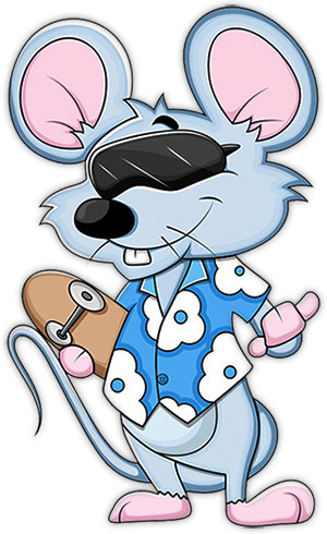 cool mouse with shades