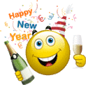 Happy New Year champagne