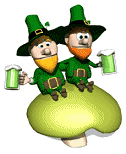 leprechauns and green beer