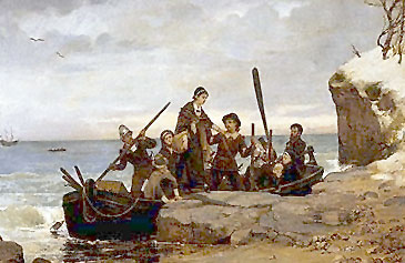 pilgrims landing