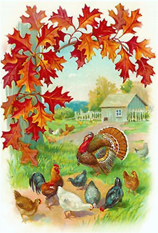 Thanksgiving outdoor scene