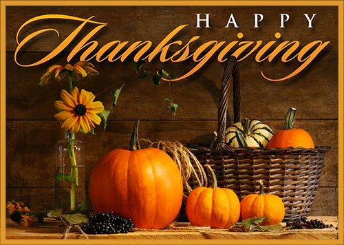 Happy Thanksgiving pumpkins