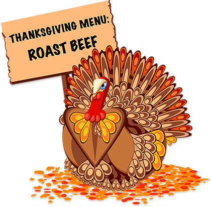 turkey menu