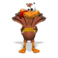 happy turkey animation
