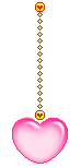 animated heart on a chain