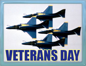 flying in formation for veterans day